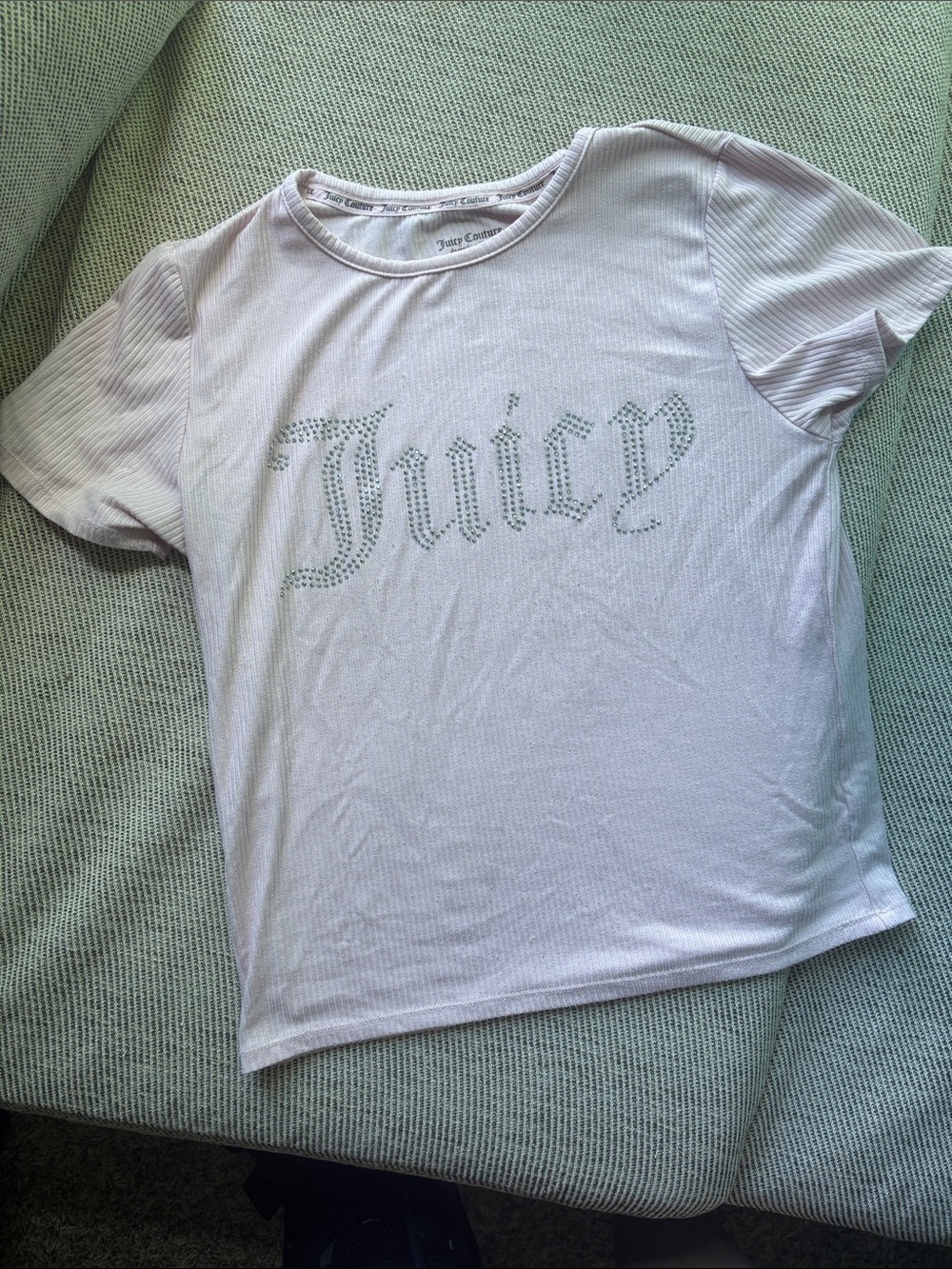 Juicy Couture Light Lavender Rhinestone Logo Tee